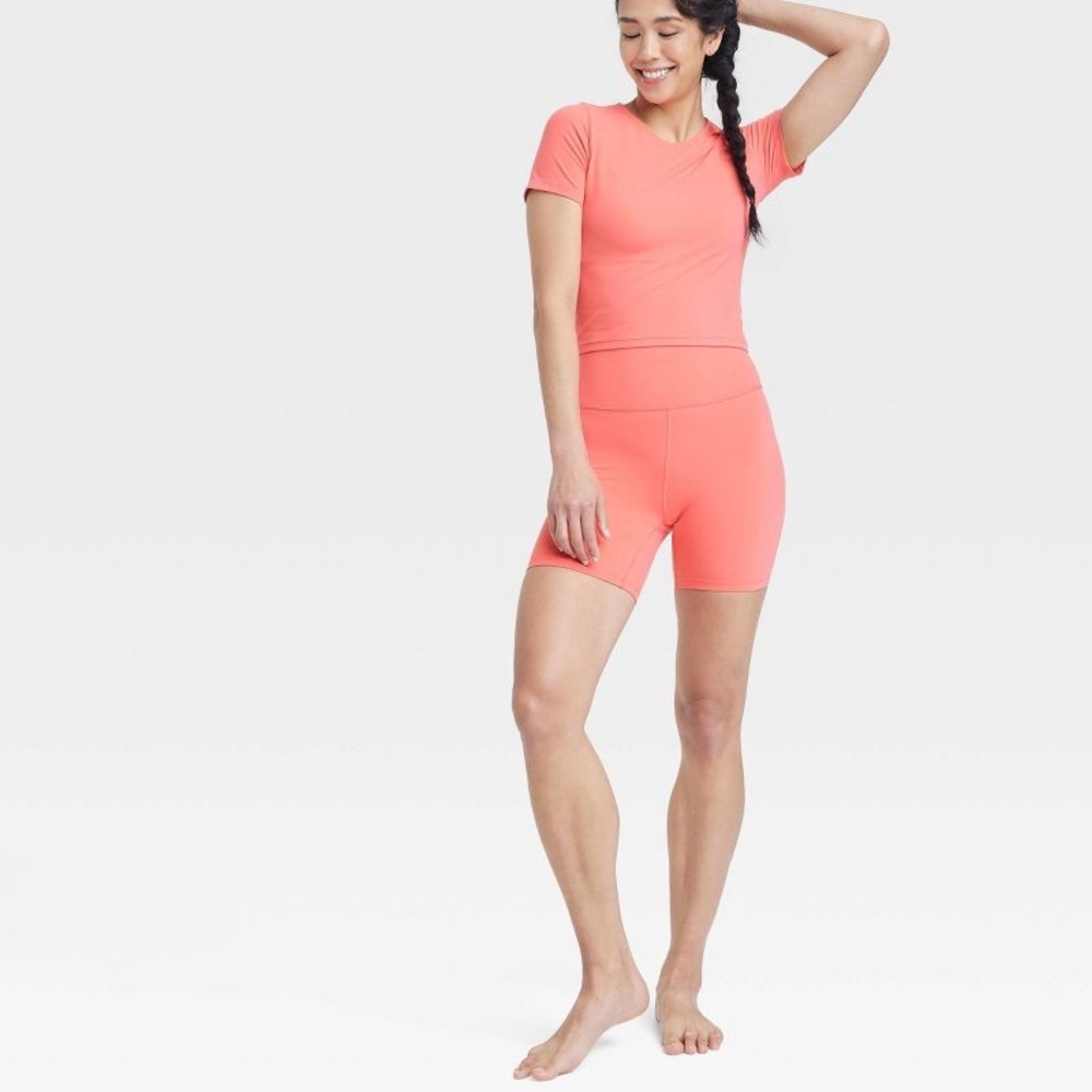 Colsie •  Pink Ribbed Shorts - Picture 7 of 7